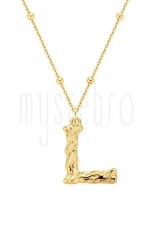 Naszyjnik z literką L