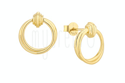 Kolczyki koła z supełkiem