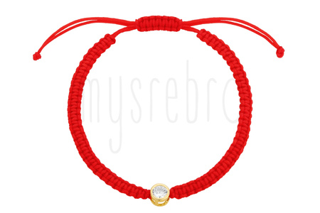 Bransoletka na czerwonym sznurku
