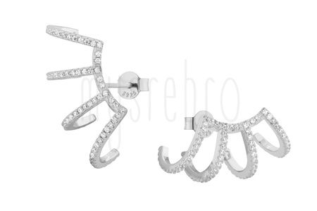 Kolczyki 4 półkola