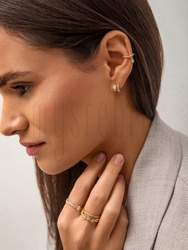 Kolczyki podwójne kółka