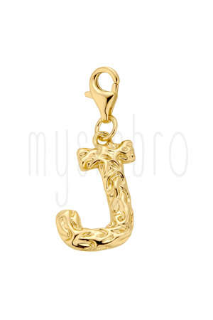 Zawieszka na karabińczyku literka J