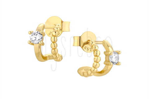 Kolczyki podwójne kółka