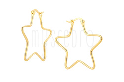 Kolczyki duże gwiazdy