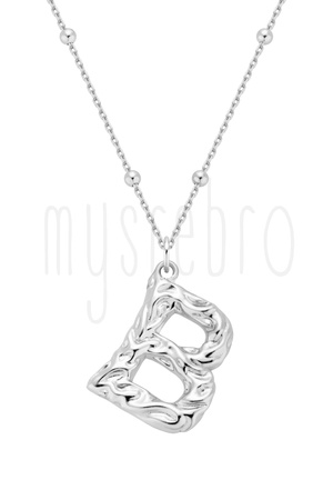 Naszyjnik z literką B