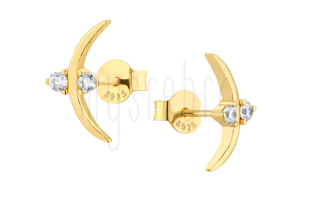 Kolczyki łuki z cyrkoniami