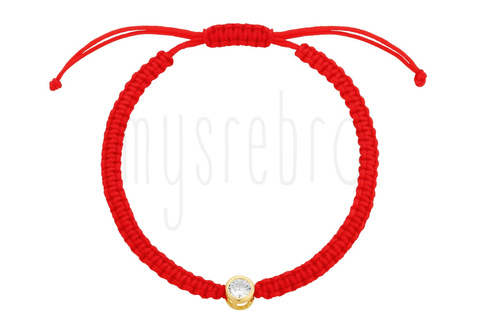 Bransoletka na czerwonym sznurku