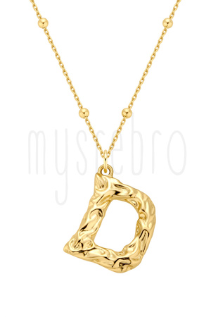 Naszyjnik z literką D