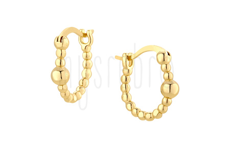 Kolczyki koła z kuleczek