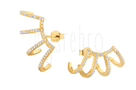 Kolczyki 4 półkola