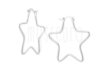 Kolczyki duże gwiazdy