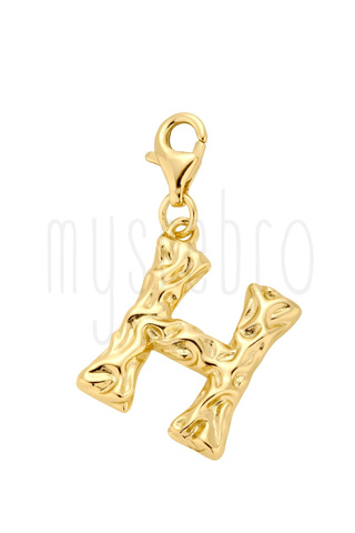 Zawieszka na karabińczyku literka H