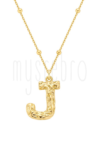 Naszyjnik z literką J