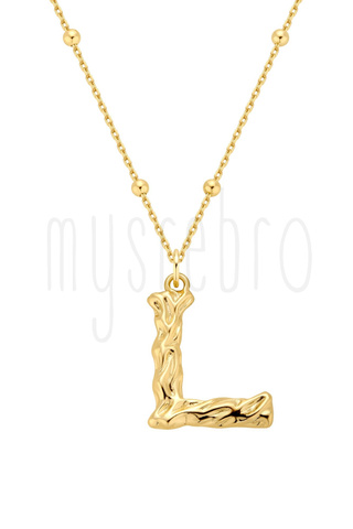 Naszyjnik z literką L