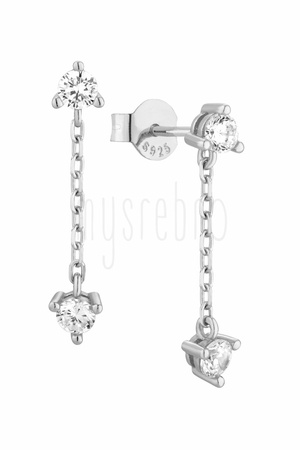 Kolczyki wiszące kreski