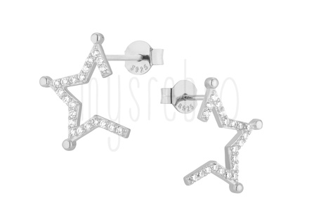 Kolczyki gwiazdki otwarte