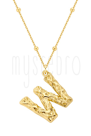 Naszyjnik z literką W