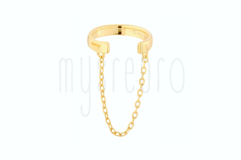 Nausznica z łańcuszkiem